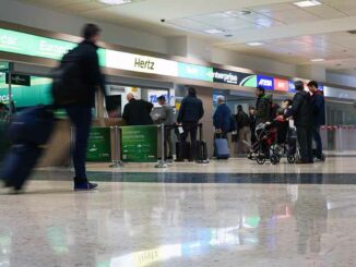 Mietwagenschalter am Flughafen Valencia
